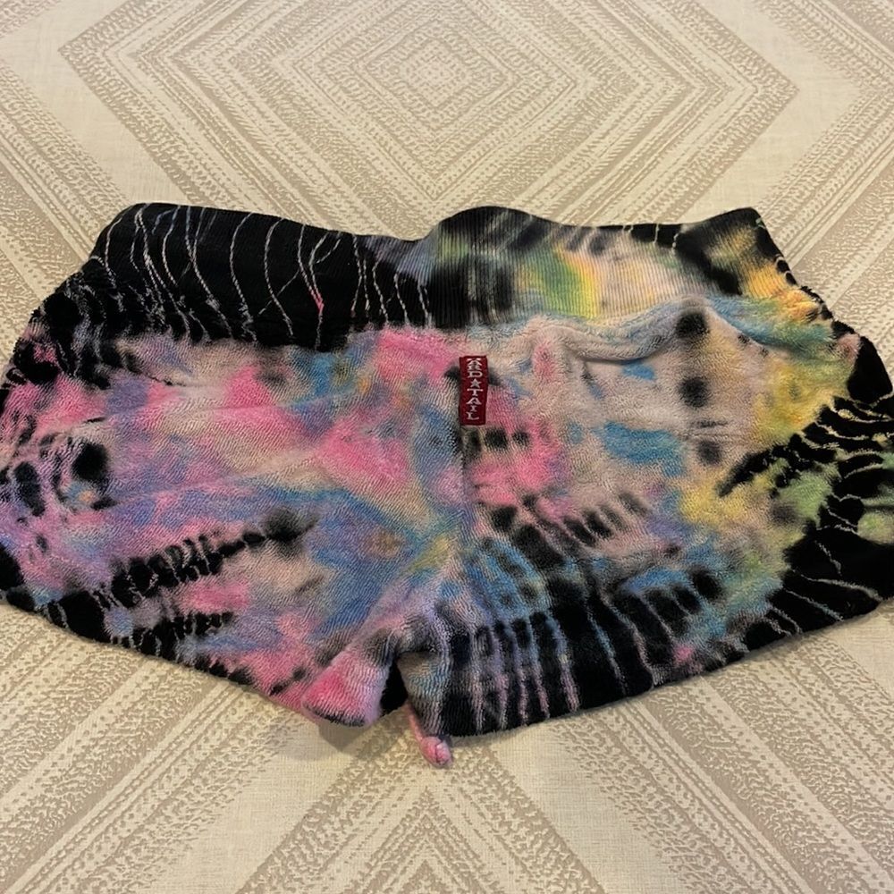 Hard Tail Girls Multi Color Terry Drawstring Shorts - Picture 6 of 7